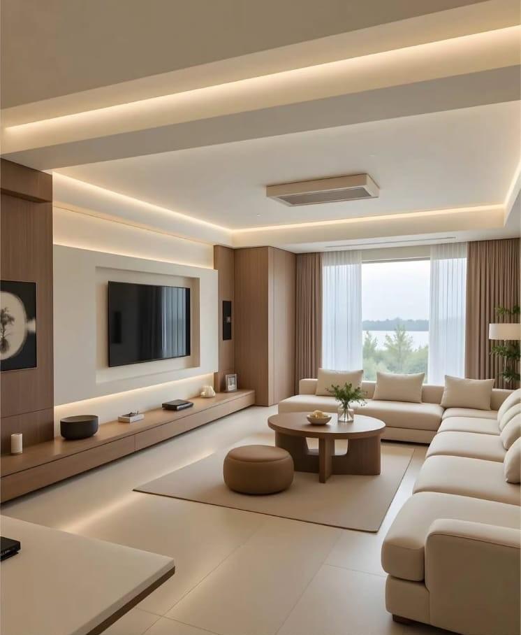 Luxury Marble TV Wall Panel view 4
