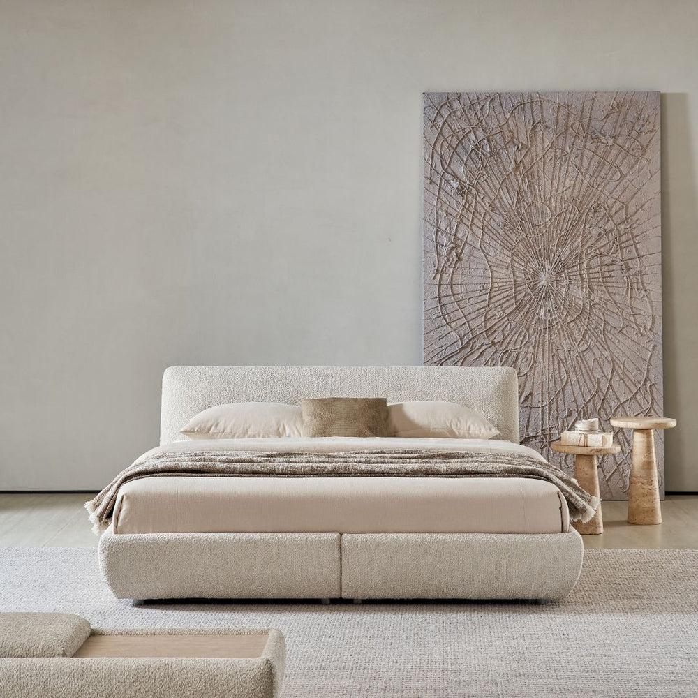 Luxury Bouclé Upholstered Divan Bed