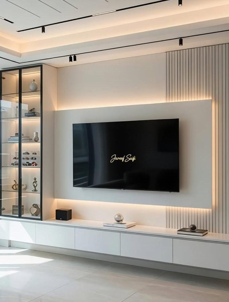Luxury Marble TV Wall Panel view 5