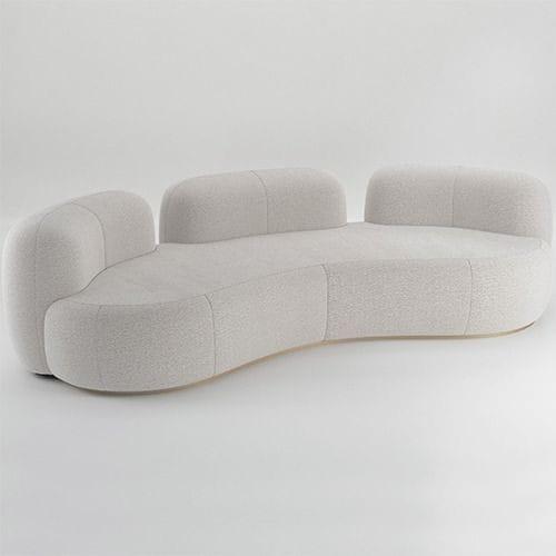 Modern Curved Sofa view 3
