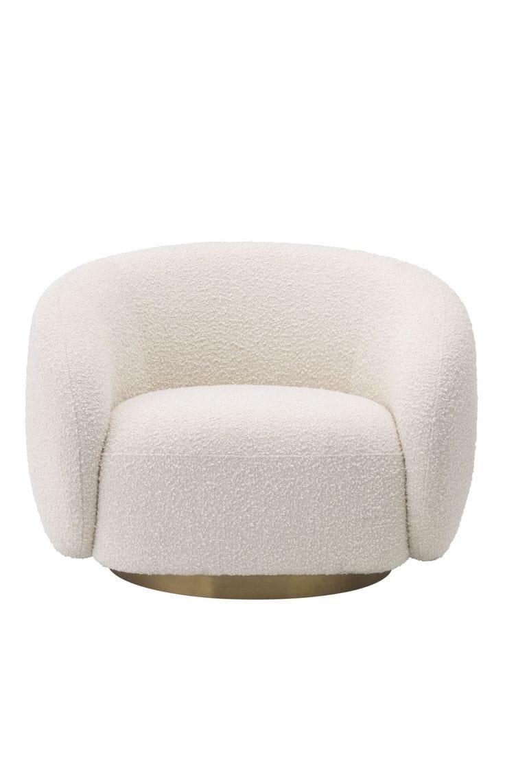 Modern Boucle Lobby Chair view 3