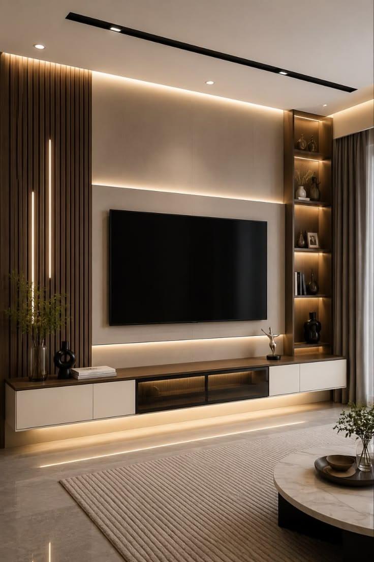 Modern TV Wall Panel
