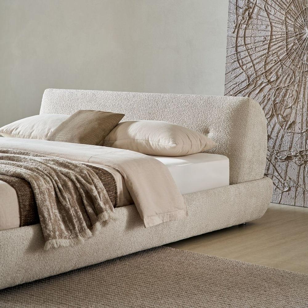 Luxury Bouclé Upholstered Divan Bed view 2
