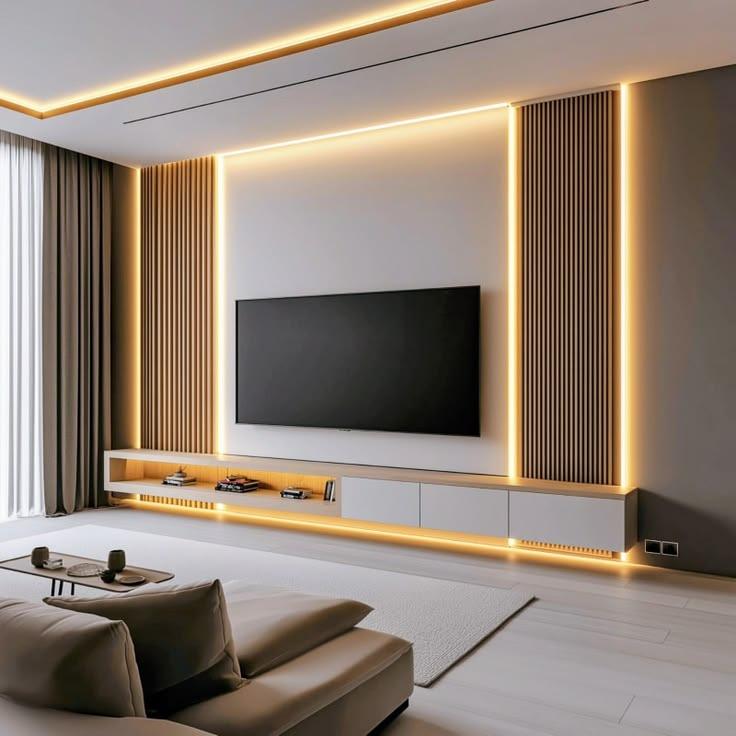 Modern TV Wall Panel view 5