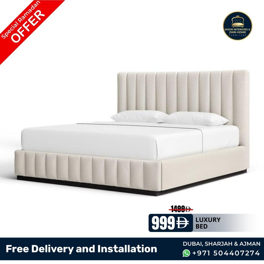 Luxury Channel Tufted Platform Bed Package