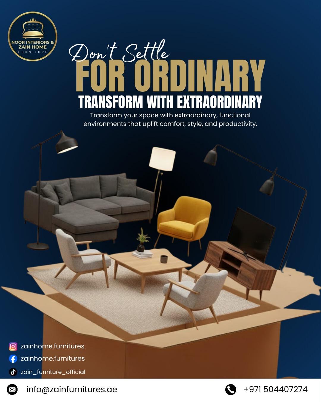 Zain Furniture Home Interior Design Flyer