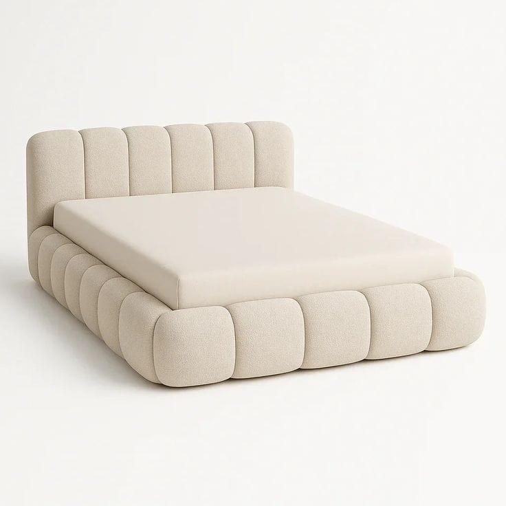 Modern Cream Bubble Bed Frame
