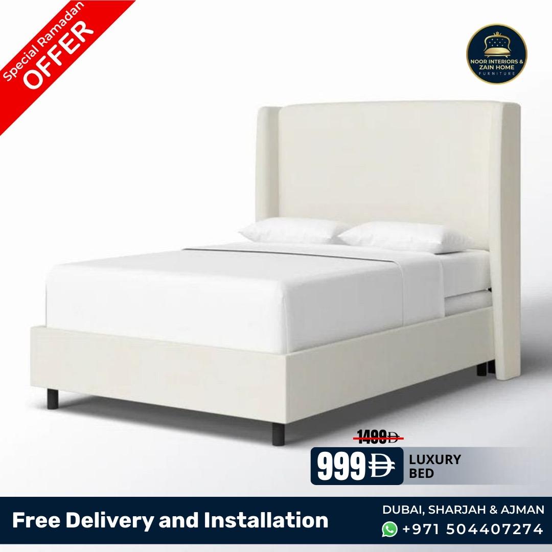 Ramadan Special Offer Luxury White Bed Frame