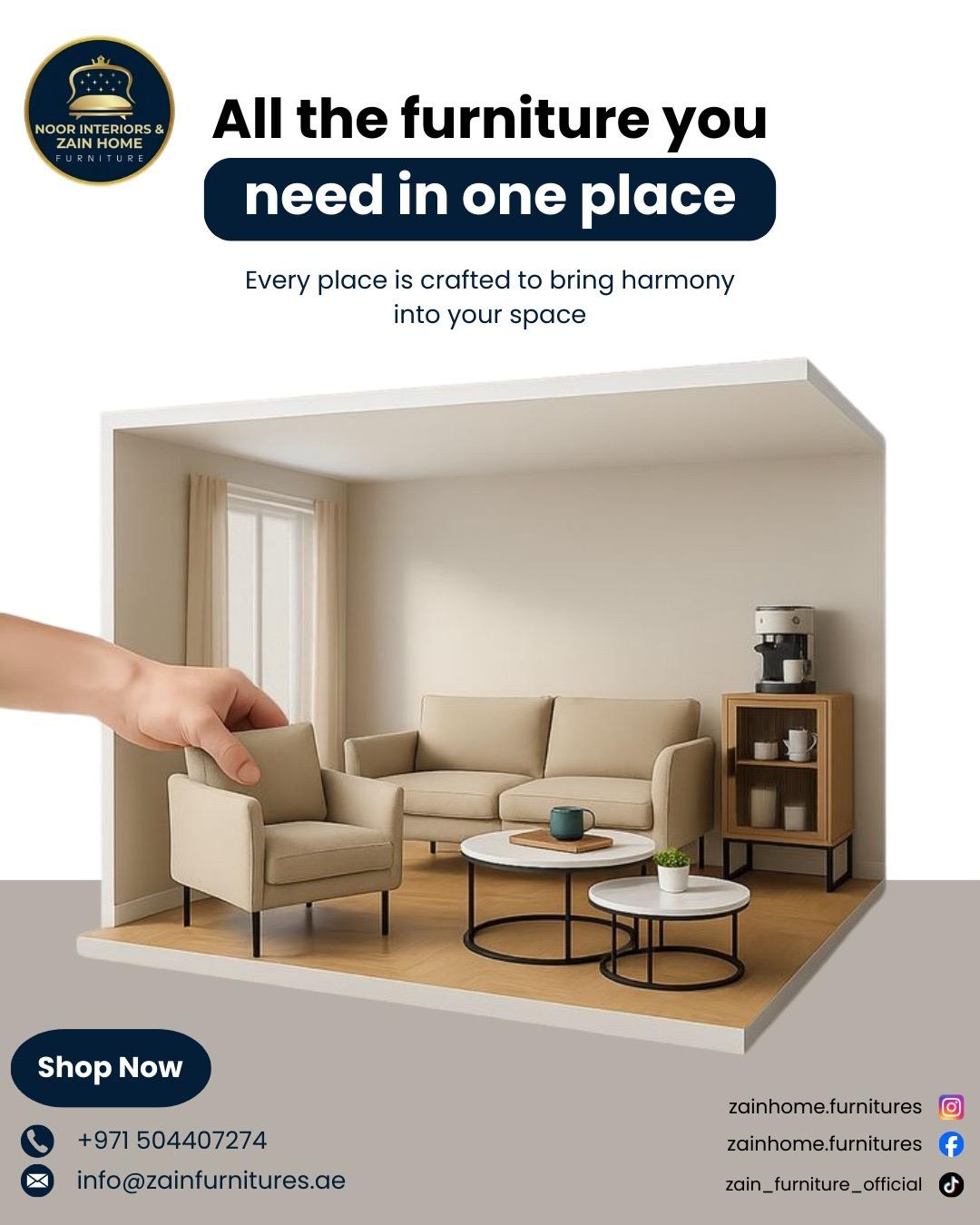 Zain Furniture Living Room Sofa Package Flyer